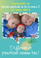 Affiche pour la journe mondiale de la trisomie 21