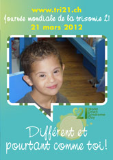 Affiche pour la journe mondiale de la trisomie 21