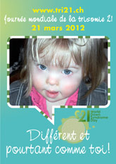 Affiche pour la journe mondiale de la trisomie 21