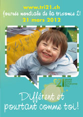 Affiche pour la journe mondiale de la trisomie 21