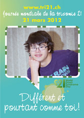 Affiche pour la journe mondiale de la trisomie 21