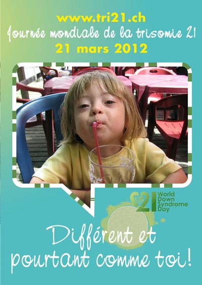 Affiche pour la journe mondiale de la trisomie 21