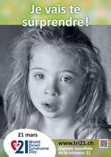 Affiche pour la journe mondiale de la trisomie 21