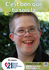 Affiche pour la journée mondiale de la trisomie 21