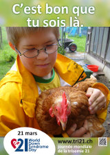 Affiche pour la journée mondiale de la trisomie 21