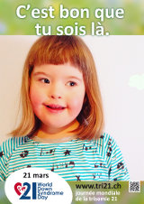 Affiche pour la journée mondiale de la trisomie 21