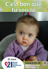 Affiche pour la journée mondiale de la trisomie 21