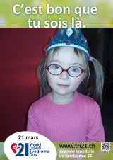 Affiche pour la journée mondiale de la trisomie 21