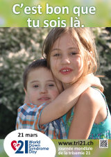 Affiche pour la journée mondiale de la trisomie 21