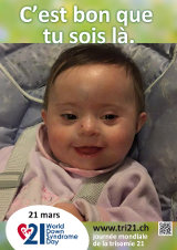 Affiche pour la journée mondiale de la trisomie 21