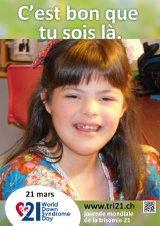 Affiche pour la journée mondiale de la trisomie 21