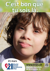 Affiche pour la journée mondiale de la trisomie 21