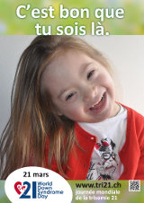 Affiche pour la journée mondiale de la trisomie 21