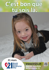 Affiche pour la journée mondiale de la trisomie 21