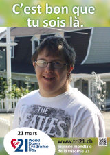 Affiche pour la journée mondiale de la trisomie 21