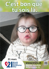 Affiche pour la journée mondiale de la trisomie 21
