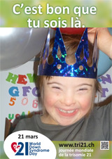 Affiche pour la journée mondiale de la trisomie 21