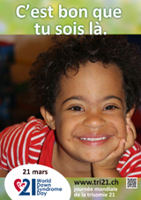 Affiche pour la journée mondiale de la trisomie 21