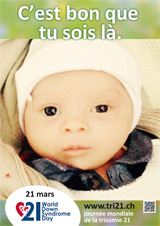 Affiche pour la journée mondiale de la trisomie 21