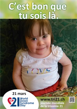 Affiche pour la journée mondiale de la trisomie 21