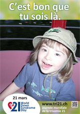 Affiche pour la journée mondiale de la trisomie 21