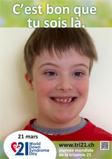 Affiche pour la journée mondiale de la trisomie 21