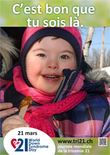 Affiche pour la journée mondiale de la trisomie 21