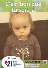 Affiche pour la journée mondiale de la trisomie 21