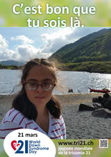 Affiche pour la journée mondiale de la trisomie 21