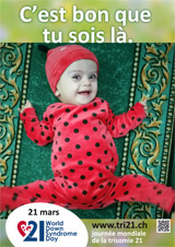 Affiche pour la journée mondiale de la trisomie 21