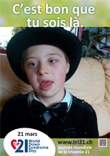 Affiche pour la journée mondiale de la trisomie 21