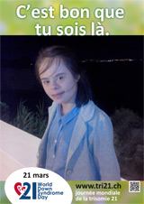 Affiche pour la journée mondiale de la trisomie 21