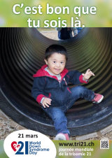 Affiche pour la journée mondiale de la trisomie 21