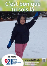 Affiche pour la journée mondiale de la trisomie 21