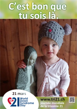 Affiche pour la journée mondiale de la trisomie 21