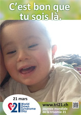 Affiche pour la journée mondiale de la trisomie 21