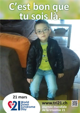 Affiche pour la journée mondiale de la trisomie 21