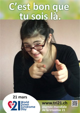 Affiche pour la journée mondiale de la trisomie 21