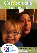 Affiche pour la journée mondiale de la trisomie 21