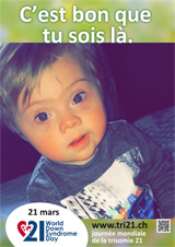 Affiche pour la journée mondiale de la trisomie 21