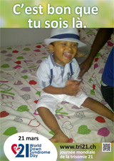 Affiche pour la journée mondiale de la trisomie 21