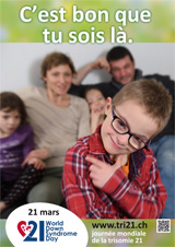 Affiche pour la journée mondiale de la trisomie 21