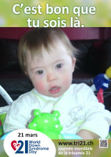 Affiche pour la journée mondiale de la trisomie 21