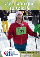 Affiche pour la journée mondiale de la trisomie 21