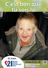 Affiche pour la journée mondiale de la trisomie 21
