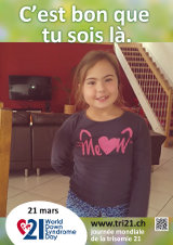 Affiche pour la journée mondiale de la trisomie 21