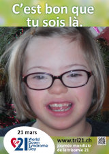Affiche pour la journée mondiale de la trisomie 21