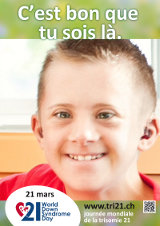 Affiche pour la journée mondiale de la trisomie 21