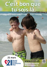 Affiche pour la journée mondiale de la trisomie 21