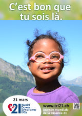 Affiche pour la journée mondiale de la trisomie 21